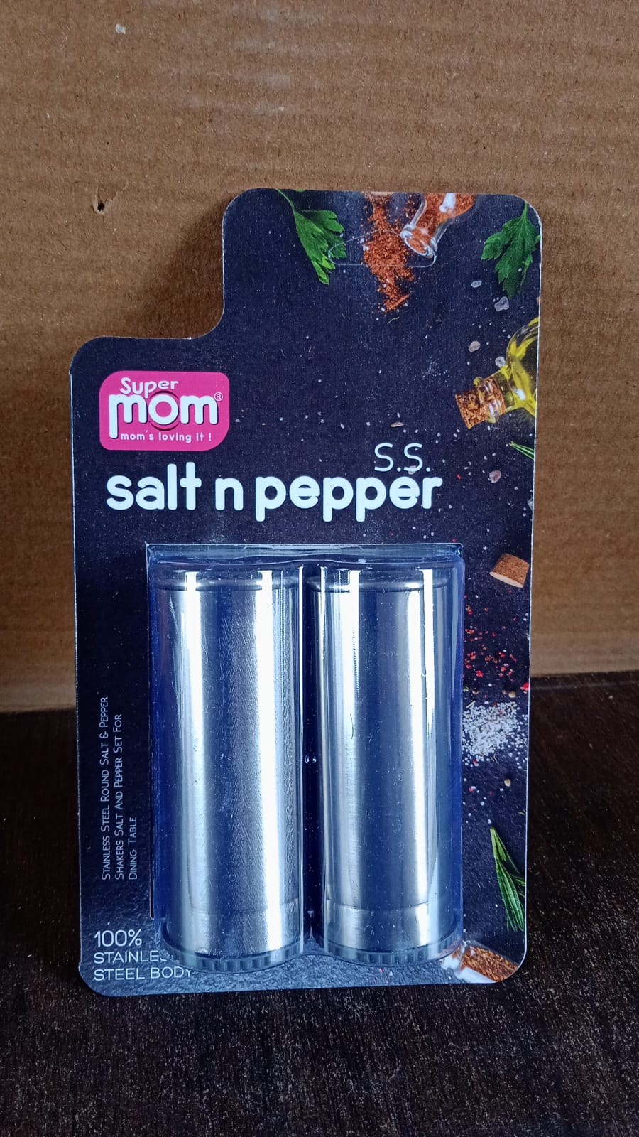 Stainless Steel Salt and Pepper Shaker Set (2 Pc) Stainless Steel Salt and Pepper Shaker Set (2 Pc)